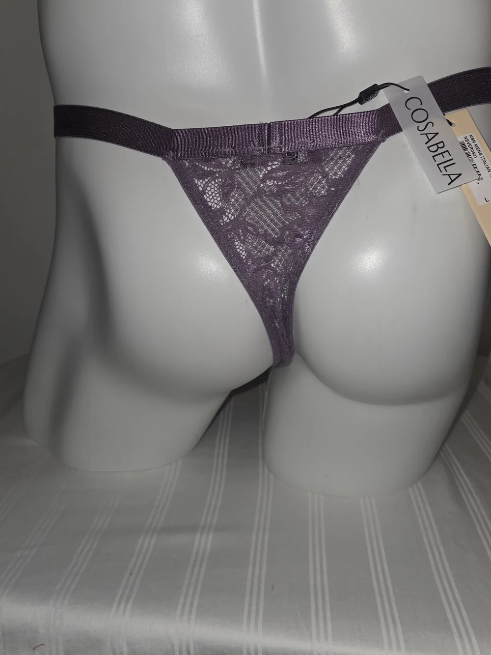 Cosabella Zaadi Purple Lace Men's Italian Thong